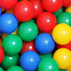 Шарики для сухого бассейна, разноцветные, 100 шт.